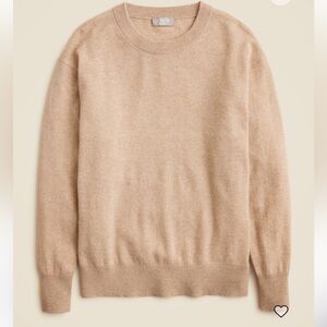 NWT New J. Crew Relaxed Crewneck Cashmere Sweater
